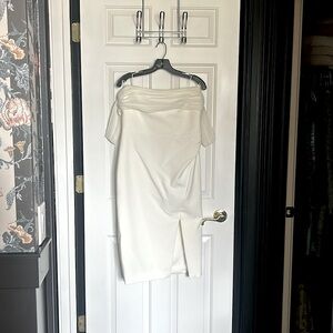 Paz Off the Shoulder Dress in White